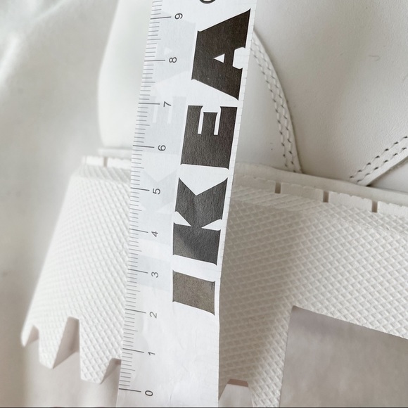 Zara White Lug Sole Lace-Up Leather Ankle Boots Size 37 - Picture 11 of 11